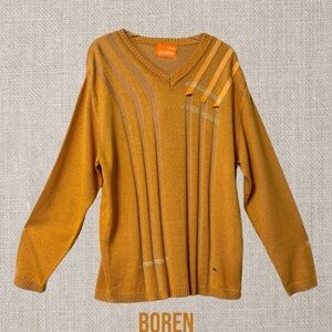 Boren Long Sleeve Cotton Men’s Sweater Metro Man Academia Golden Classic SZ XL